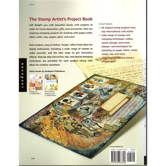 The Stamp Artists Project Book 85 Projects to Make and Decorate Paperback 2001 - Picture 2 of 2